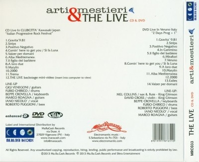 Arti & Mestieri - The Live (2013) Lossless+Mp3