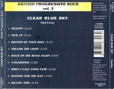 Clear Blue Sky - Destiny 1971 (1991)