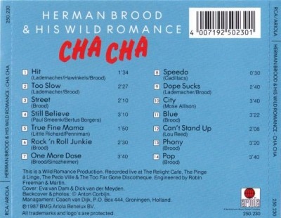 Herman Brood & His Wild Romance - Cha Cha (1978) (reissue 1987)