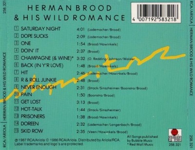 Herman Brood & His Wild Romance - Shpritsz (1978) (reissue 1987)