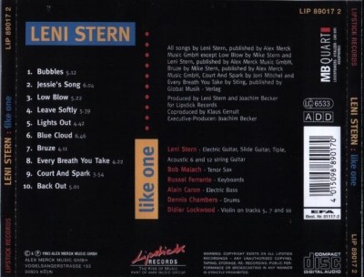 Leni Stern - Like One (1993) Lossless+Mp3