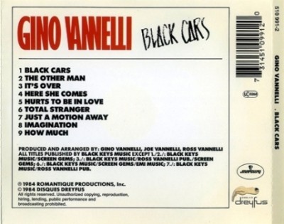 Gino Vannelli - Black Cars (1984) Lossless