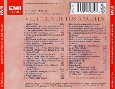 Victoria De Los Angeles - The Very Best Of [2CD] (2003) Lossless+Mp3