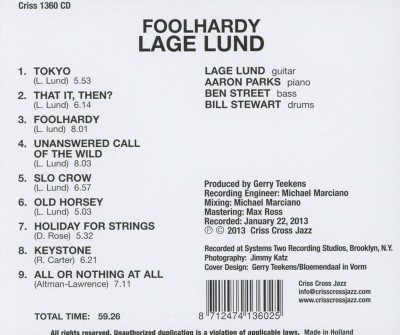 Lage Lund - Foolhardy (2013) Lossless