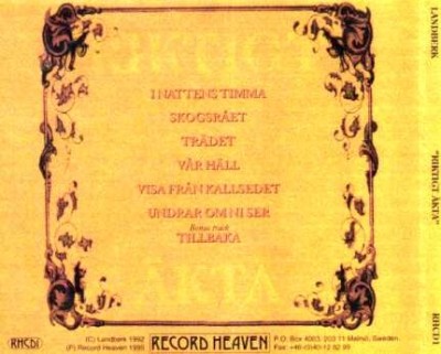 Landberk - Riktigt Akta (1992) Lossless