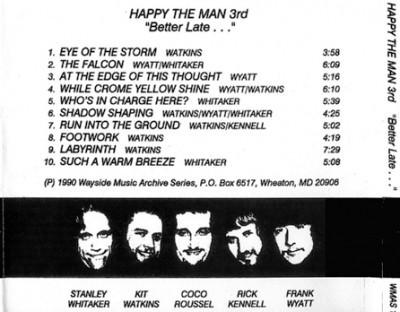 Happy The Man - 3rd "Better Late..." 1979 (WMAS 1990) Lossless