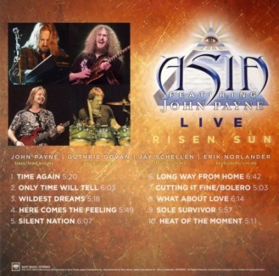 Asia featuring John Payne - Live Risen Sun (Japanese Edition) 2012 (Lossless + MP3)