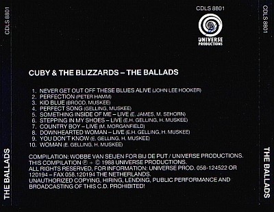 Cuby & Blizzards - The Ballads (1988)