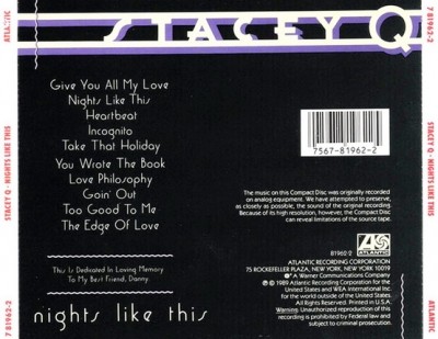 Stacey Q - Night Like This (1989) (Lossless)
