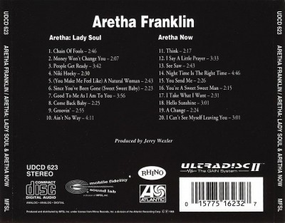 Aretha Franklin - Lady Soul & Aretha Now 1968 (1995) Lossless+Mp3