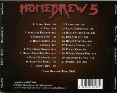 Steve Howe - Homebrew 5 (2013)