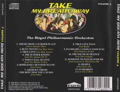 The Royal Philharmonic Orchestra - Take My Breath Away 4CD (1995) (Lossless)