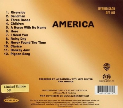 America - America 1971 (2013) Lossless