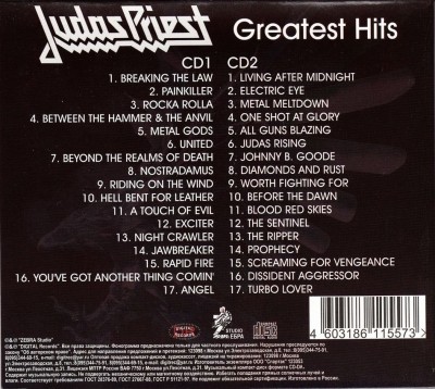 Judas Priest - Greatest Hits (2CD Digipack) 2012