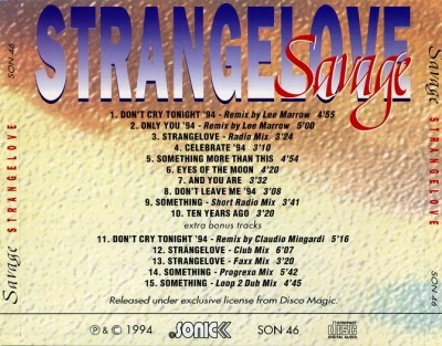 Savage - Strangelove (1994) (Lossless)