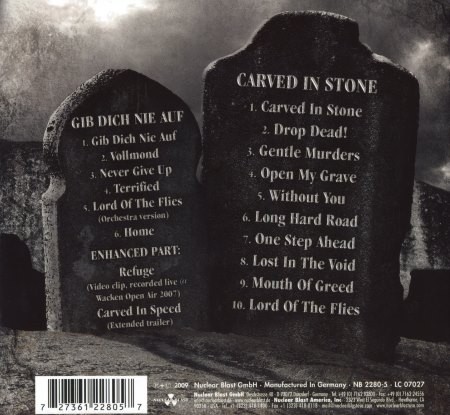 Rage - Carved In Stone + Gib Dich Nie Auf [2CD] (2009) (Lossless)