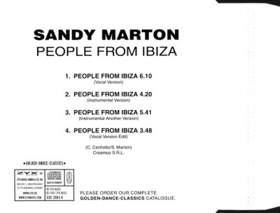 Sandy Marton - People From Ibiza (SP) (1984) (Lossless)