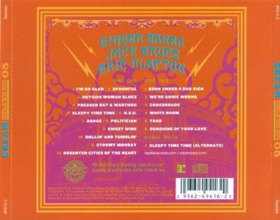 Cream - Royal Albert Hall - London - May 2-3-5-6 2005 (Lossless)