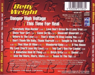 Betty Wright - Danger High Voltage & This Time For Real (1998) Lossless+Mp3