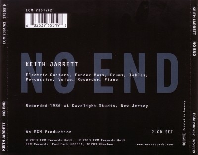 Keith Jarrett - No End (2013) Lossless+Mp3