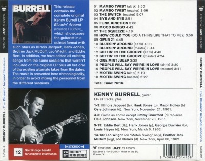 Kenny Burrell - The Bluesin' Around Sessions (2013)