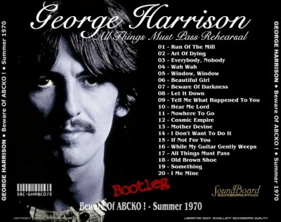 George Harrison - All Things Must Pass Rehearsal 1970 [Bootleg](2012) (Lossless)