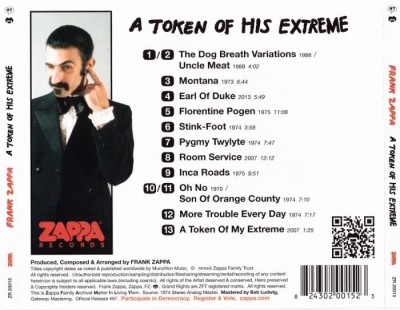 Frank Zappa - A Token Of His Extreme - Soundtrack (2013) Lossless+Mp3