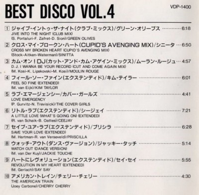 VA - Best Disco Vol. 4 (1988) (Lossless)+mp3