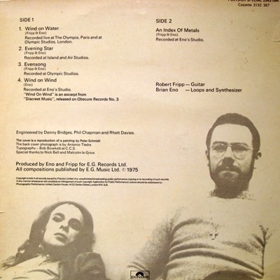 Fripp & Eno - Evening Star 1975 (Vinyl Rip 24/96) Lossless