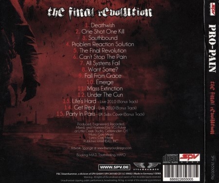 Pro-Pain - The Final Revolution [Limited Edition] (2013) (Lossless)