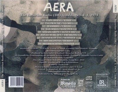 Aera - The Bavarian Radio Recordings Vol.1 (1975)