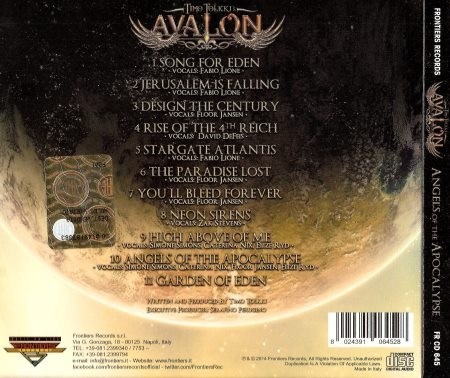 Timo Tolkki's Avalon - Angels Of The Apocalypse (2014) (Lossless)