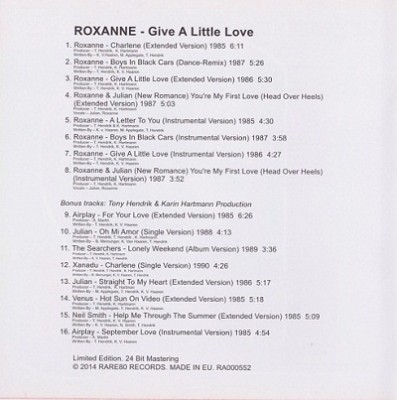 Roxanne - Give A Little Love 1985-1987 (2014)