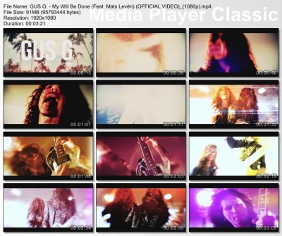 GUS G. - My Will Be Done (Feat. Mats Leven) (VIDEO) 2014