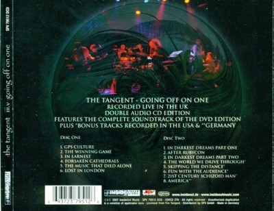 The Tangent - Going Off On One 2CD (2007) Lossless