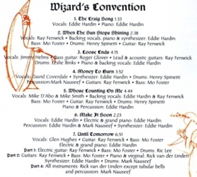 Eddie Hardin & Friends - Wizard's Convention (1976) [Reissue 1994] Lossless