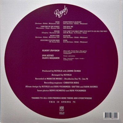 Royals - Spring 76 (1976) [Vinyl Rip 24/96] Lossless