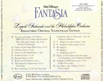 Walt Disney's Fantasia/ Remastered Original Soundtrack Edition 1940/1990 (Lossless)