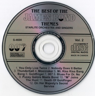 Starlite Orchestra And Singers - The Best Of The James Bond Themes Vol.1 & Vol.2 (1992) Lossless