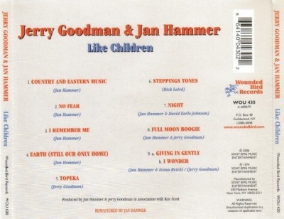 Jerry Goodman & Jan Hammer - Like Children 1974