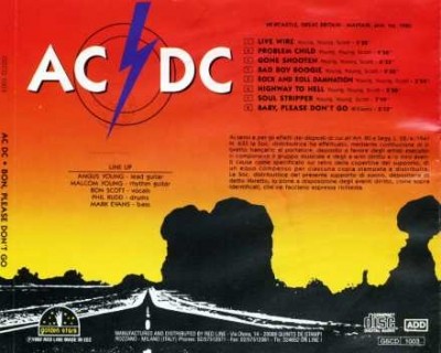 AC-DC - Bon, Please Don`t Go 1980 (Bootleg/Red Line 1992) Lossless