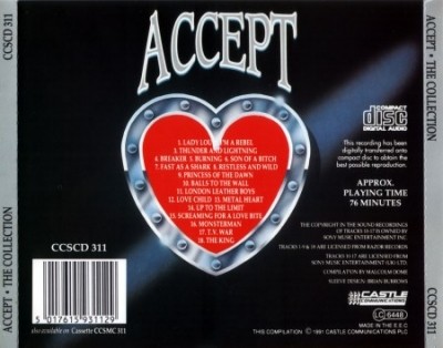 Accept - The Collection: The Collector Series (1991) (Lossless)