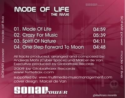 Sonar Power - Mode Of Life (Maxi-Single) 2009