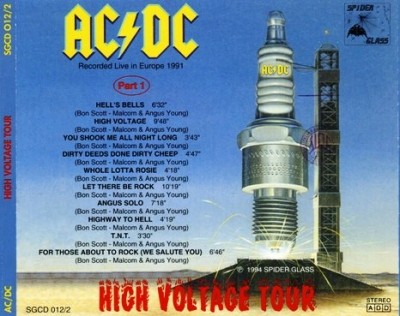 AC-DC -  High Voltage Tour 1991 (Part 1 & 2/Bootleg 1994) Lossless