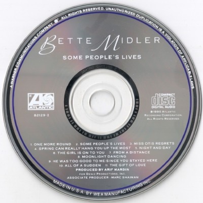 Bette Midler - Some People's Lives 1990 (Lossless)