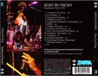 Frank Zappa & The Mothers - Roxy By Proxy (2014) (Lossless)