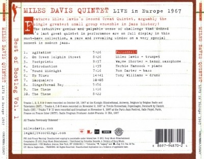 Miles Davis Quintet - Live in Europe 1967/ Best of Bootleg Vol.1 (2011) Lossless