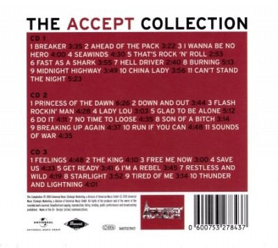 Accept - The Accept Collection [3CD] (2010) (Lossless)