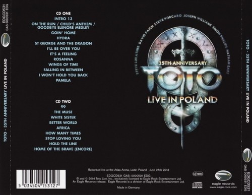 Toto - 35th Anniversary Tour - Live In Poland (2014) (Lossless)