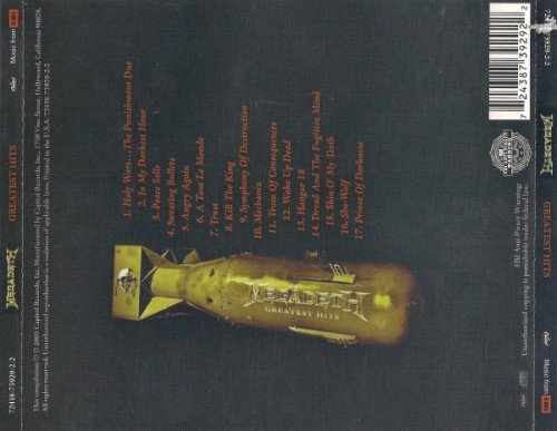 Megadeth - Greatest Hits/ Back To The Start 2005 (Lossless)